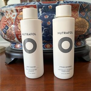 Nutrafol Shampoo and Conditioner combo.